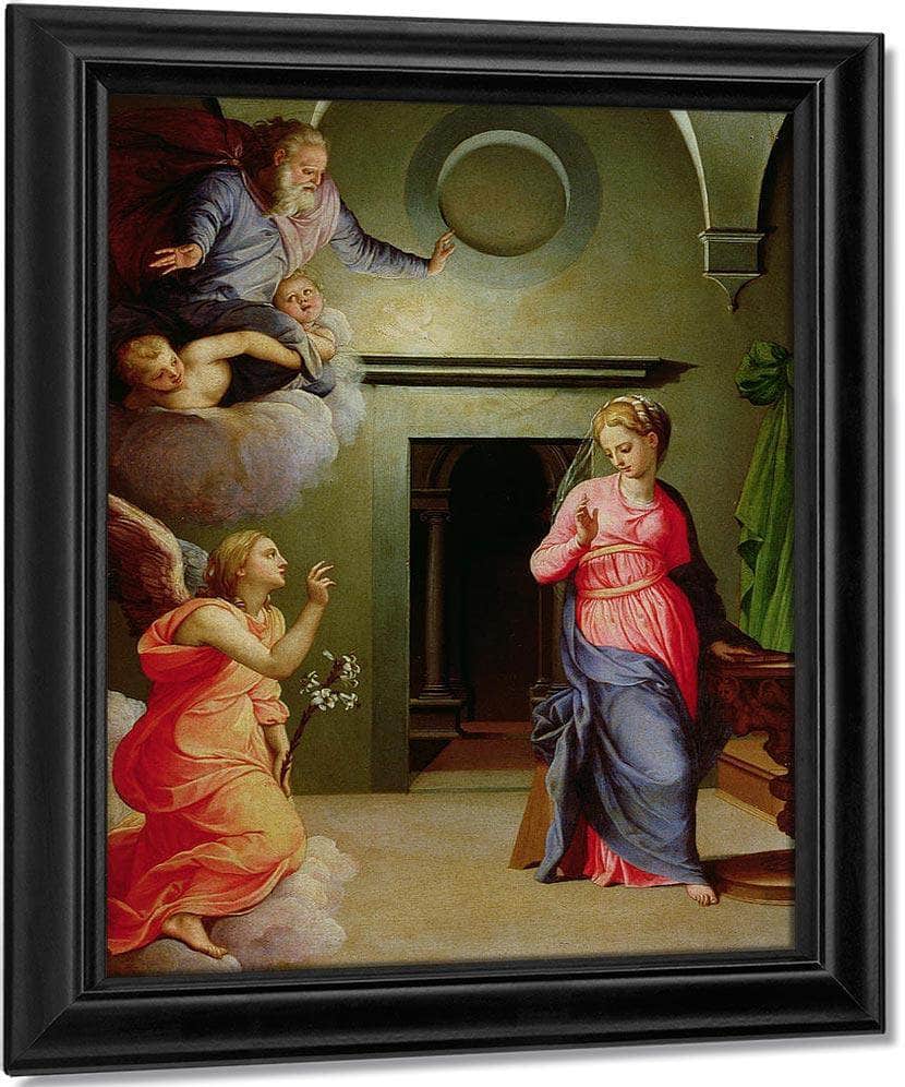 The Annunciation By Agnolo Bronzino Fine Art Print