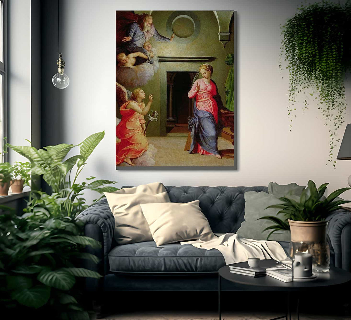 The Annunciation By Agnolo Bronzino Fine Art Print