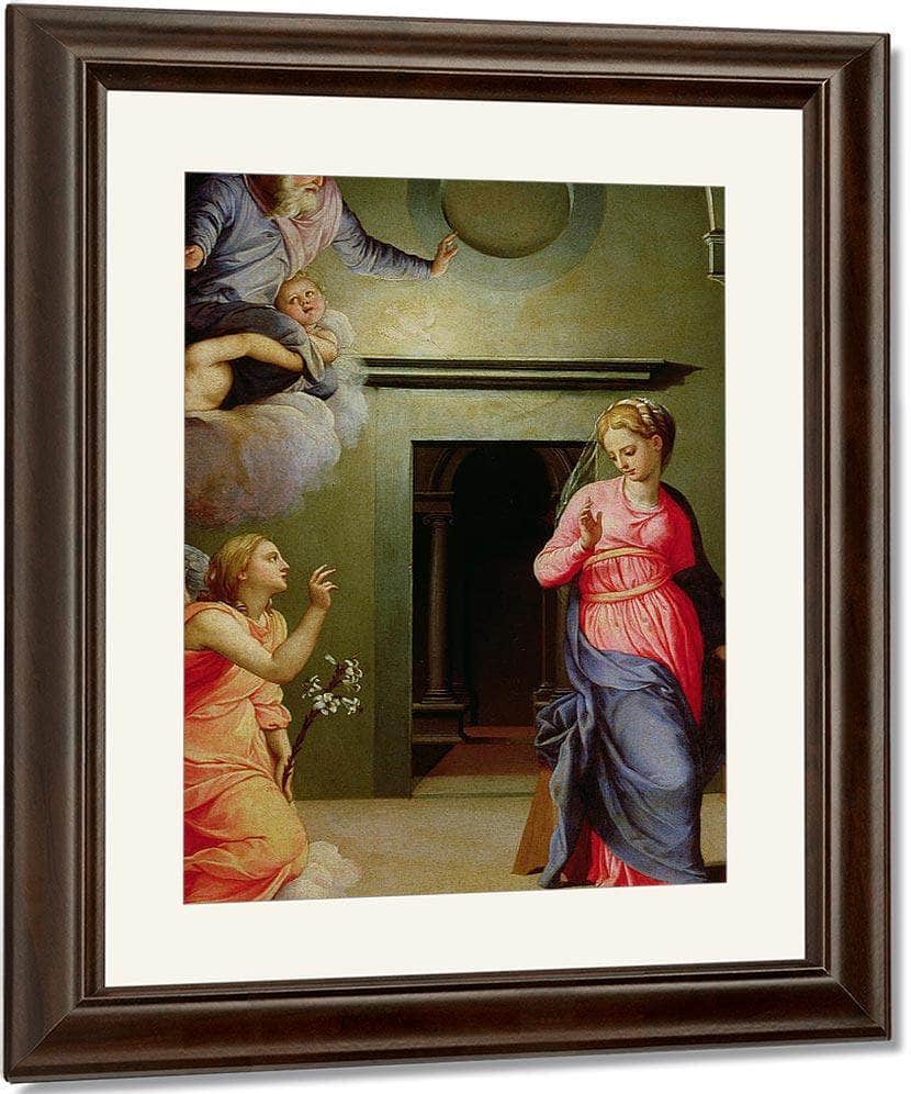 The Annunciation By Agnolo Bronzino Fine Art Print