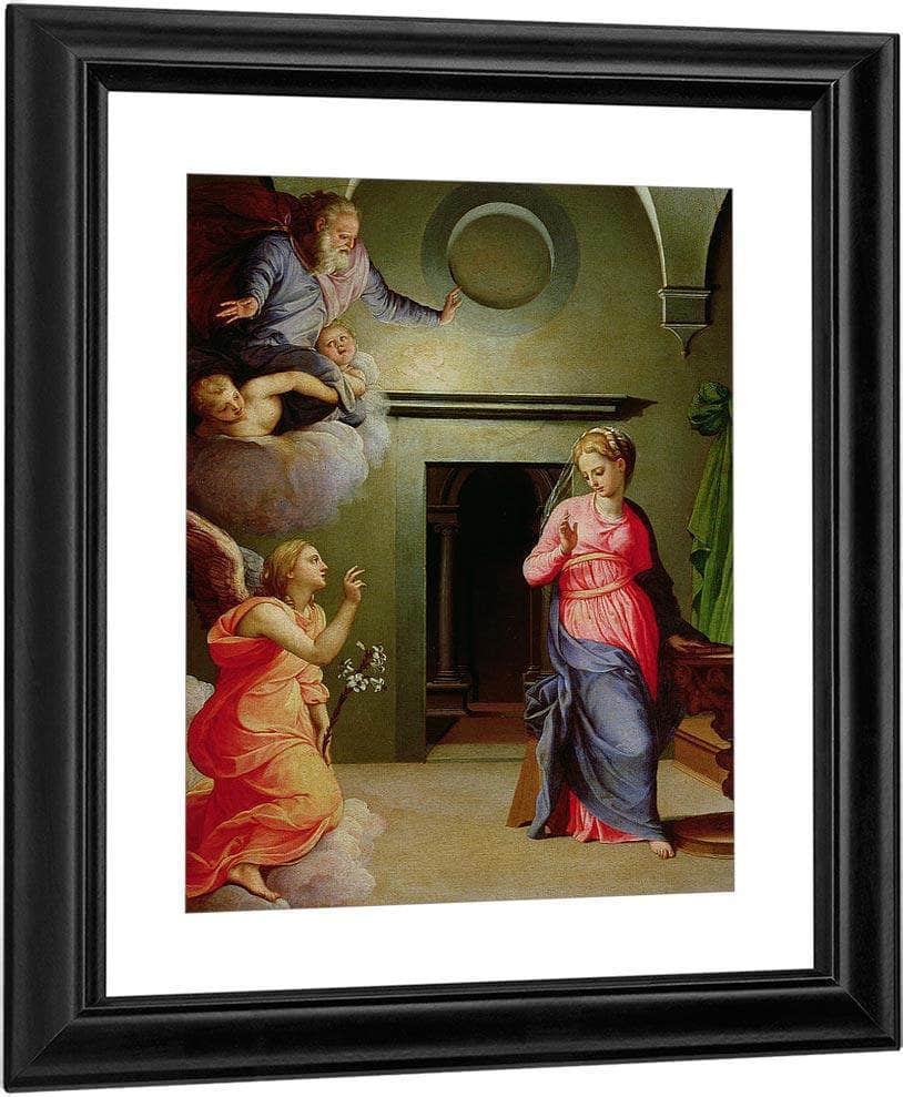 The Annunciation By Agnolo Bronzino Fine Art Print