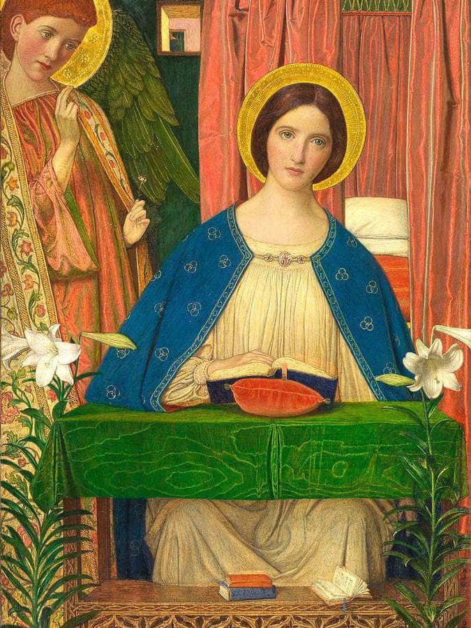 The Annunciation By Arthur Joseph Gaskin Fine Art Print