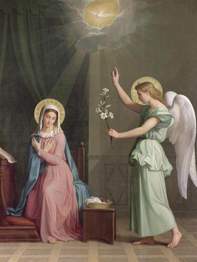 The Annunciation By Auguste Pichon Fine Art Print