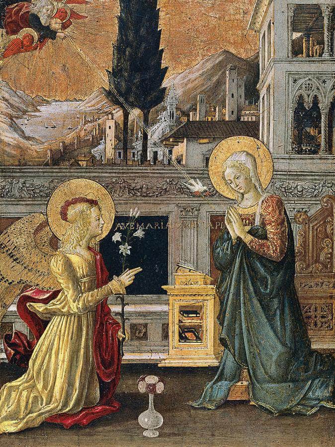 The Annunciation By Benedetto Bonfigli Fine Art Print