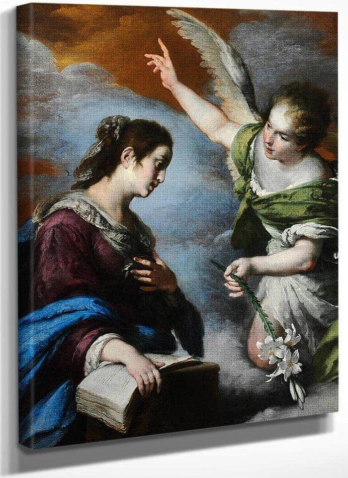The Annunciation By Bernardo Strozzi Fine Art Print
