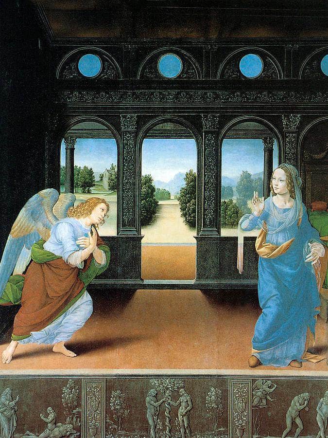 The Annunciation By Di Credi Fine Art Print