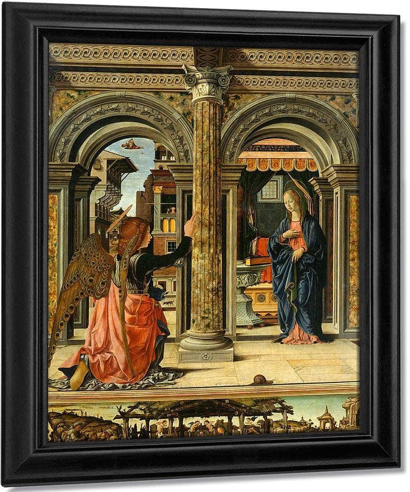 The Annunciation By Francesco Del Cossa Fine Art Print