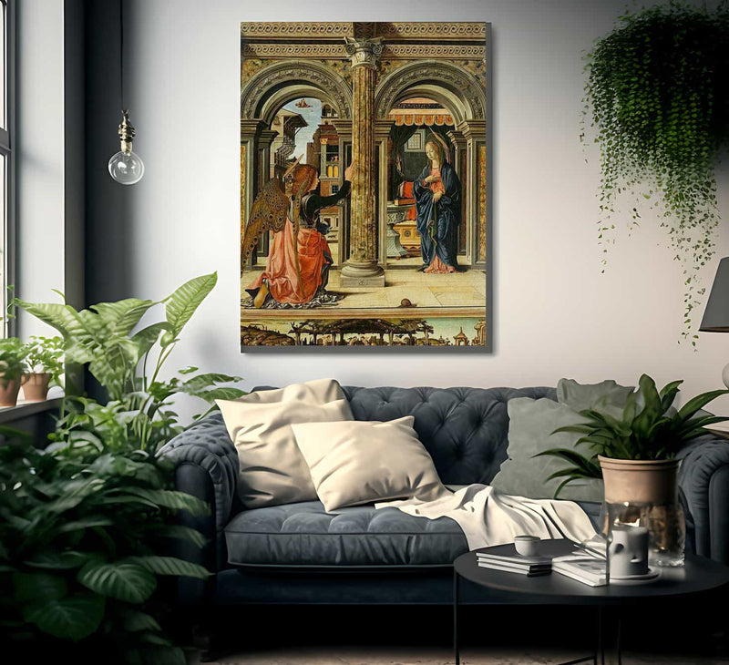 The Annunciation By Francesco Del Cossa Fine Art Print