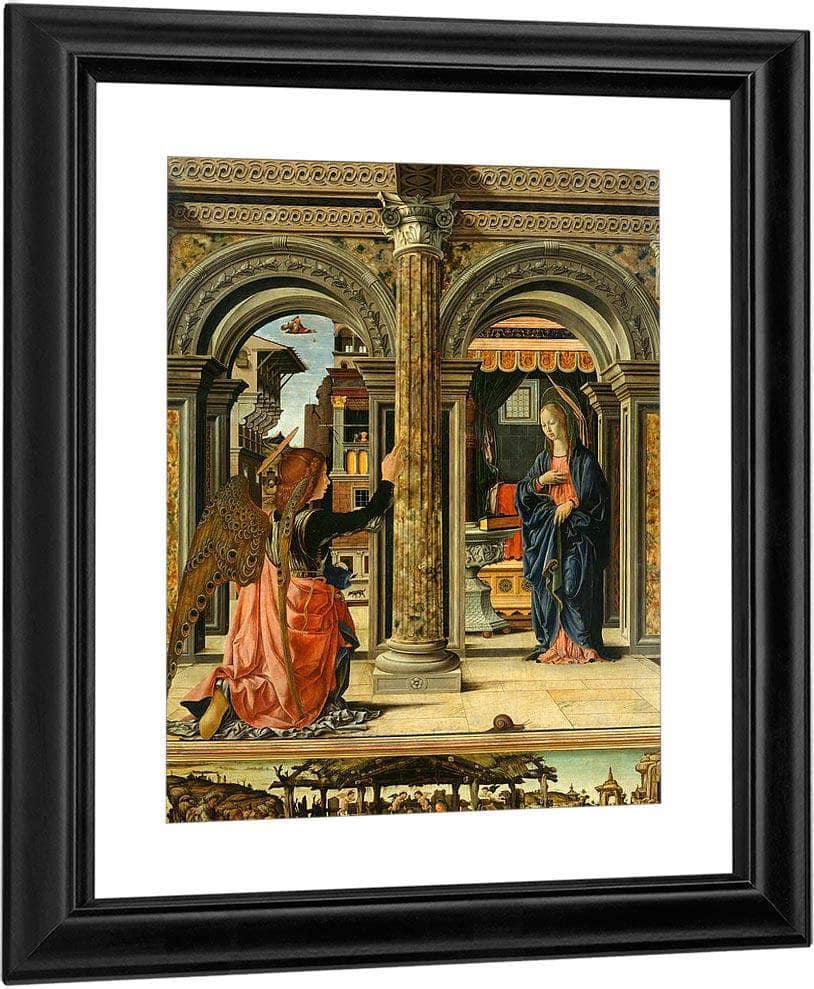 The Annunciation By Francesco Del Cossa Fine Art Print