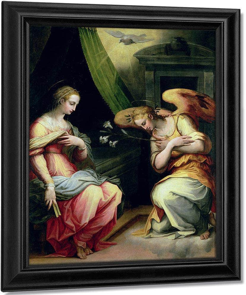 The Annunciation By Giorgio Vasari Fine Art Print