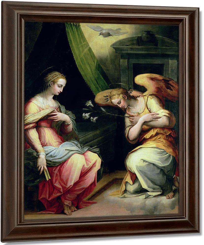 The Annunciation By Giorgio Vasari Fine Art Print