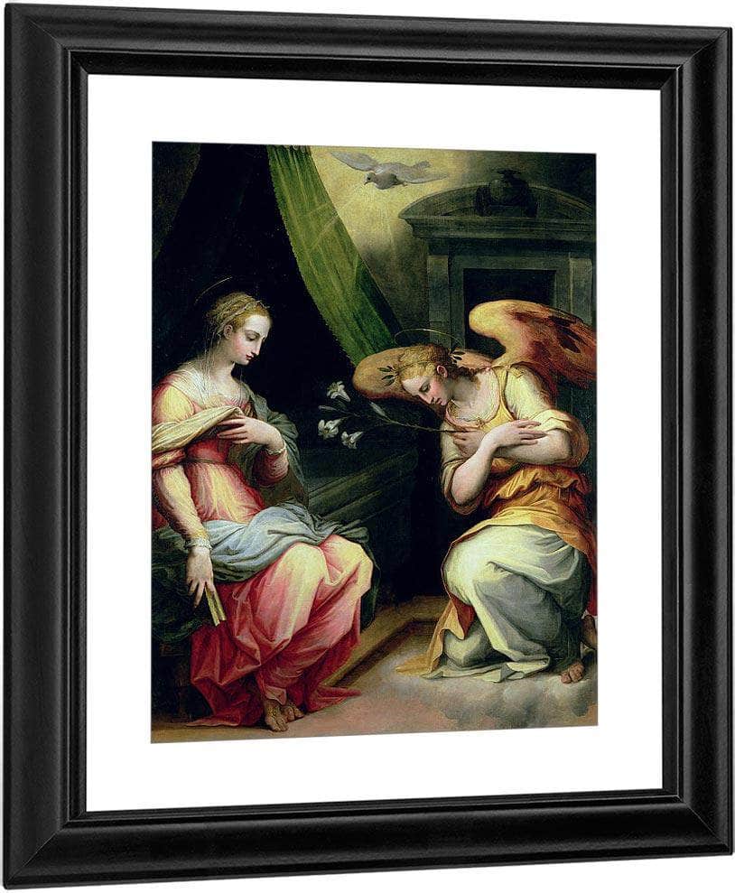 The Annunciation By Giorgio Vasari Fine Art Print