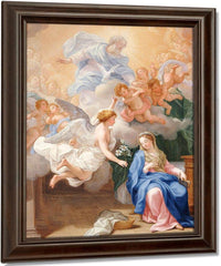 The Annunciation By Giovanni Odazzi Fine Art Print