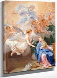 The Annunciation By Giovanni Odazzi Fine Art Print