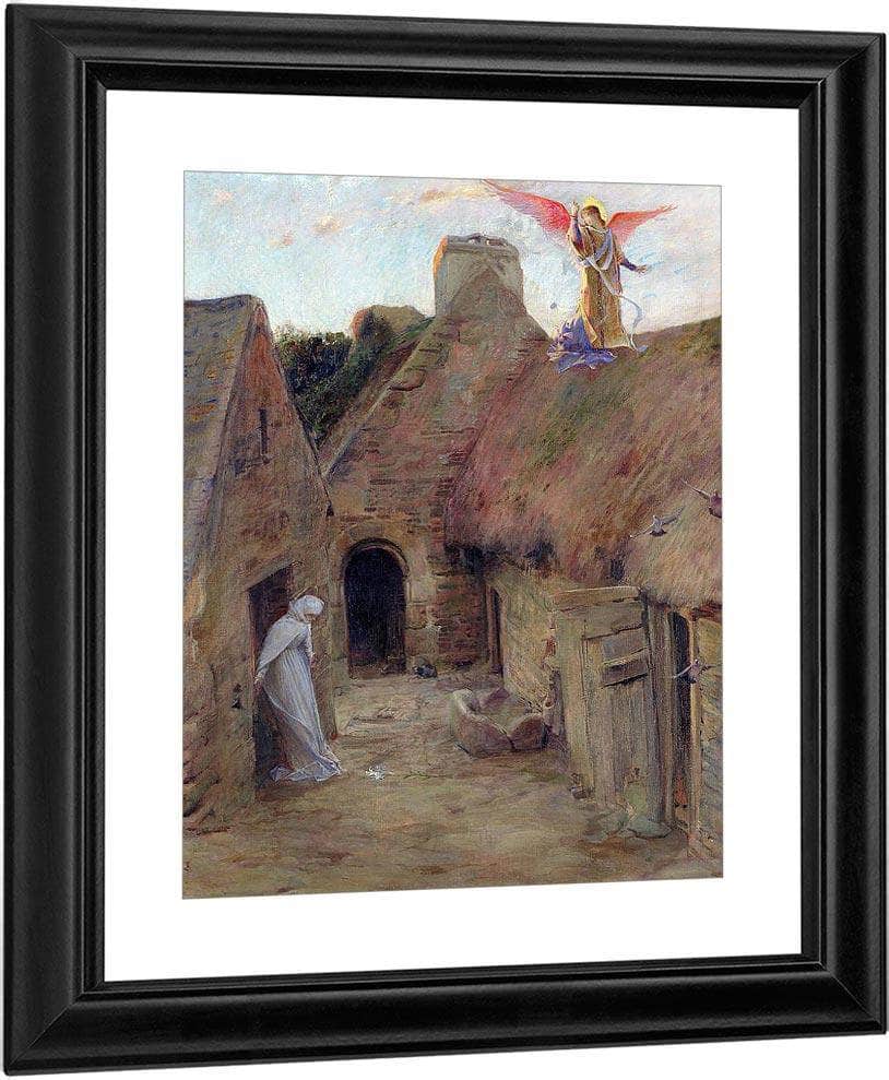 The Annunciation By Luc Olivier Merson Fine Art Print