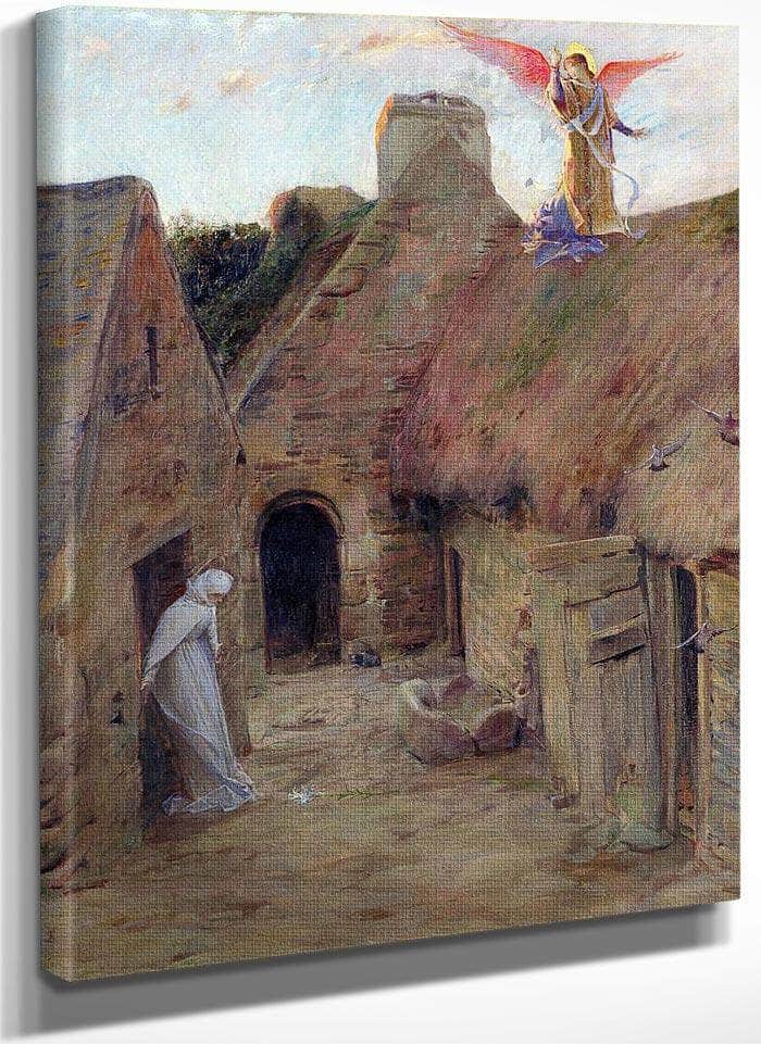 The Annunciation By Luc Olivier Merson Fine Art Print