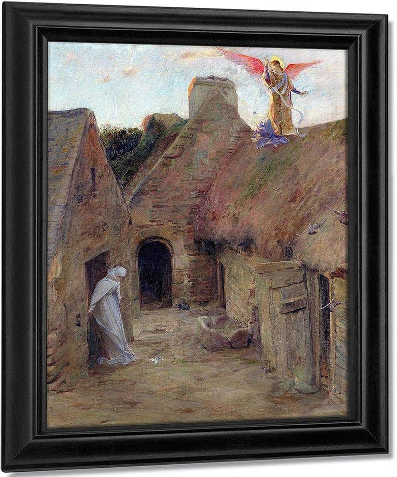 The Annunciation By Luc Olivier Merson Fine Art Print