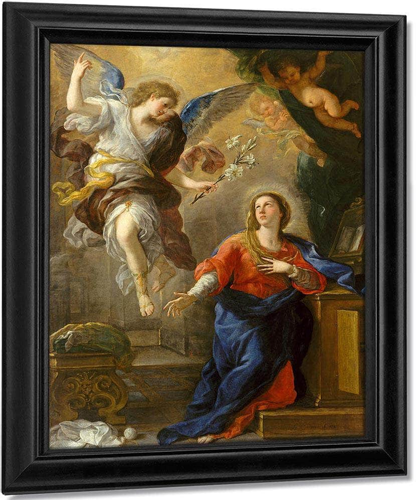 The Annunciation By Luca Giordano Fine Art Print