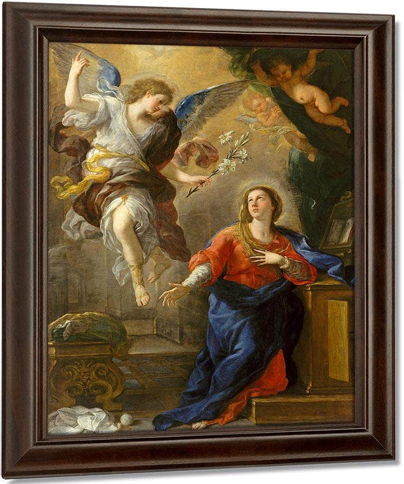 The Annunciation By Luca Giordano Fine Art Print