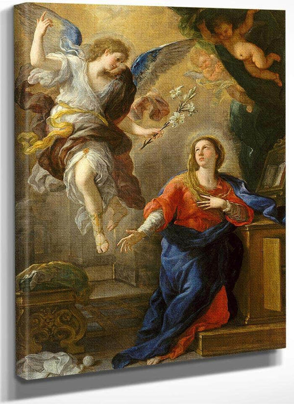 The Annunciation By Luca Giordano Fine Art Print