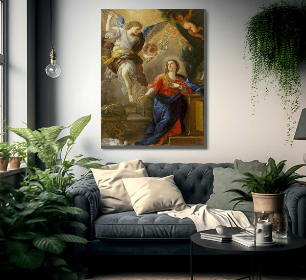 The Annunciation By Luca Giordano Fine Art Print