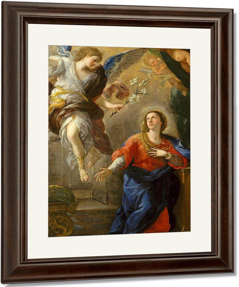 The Annunciation By Luca Giordano Fine Art Print