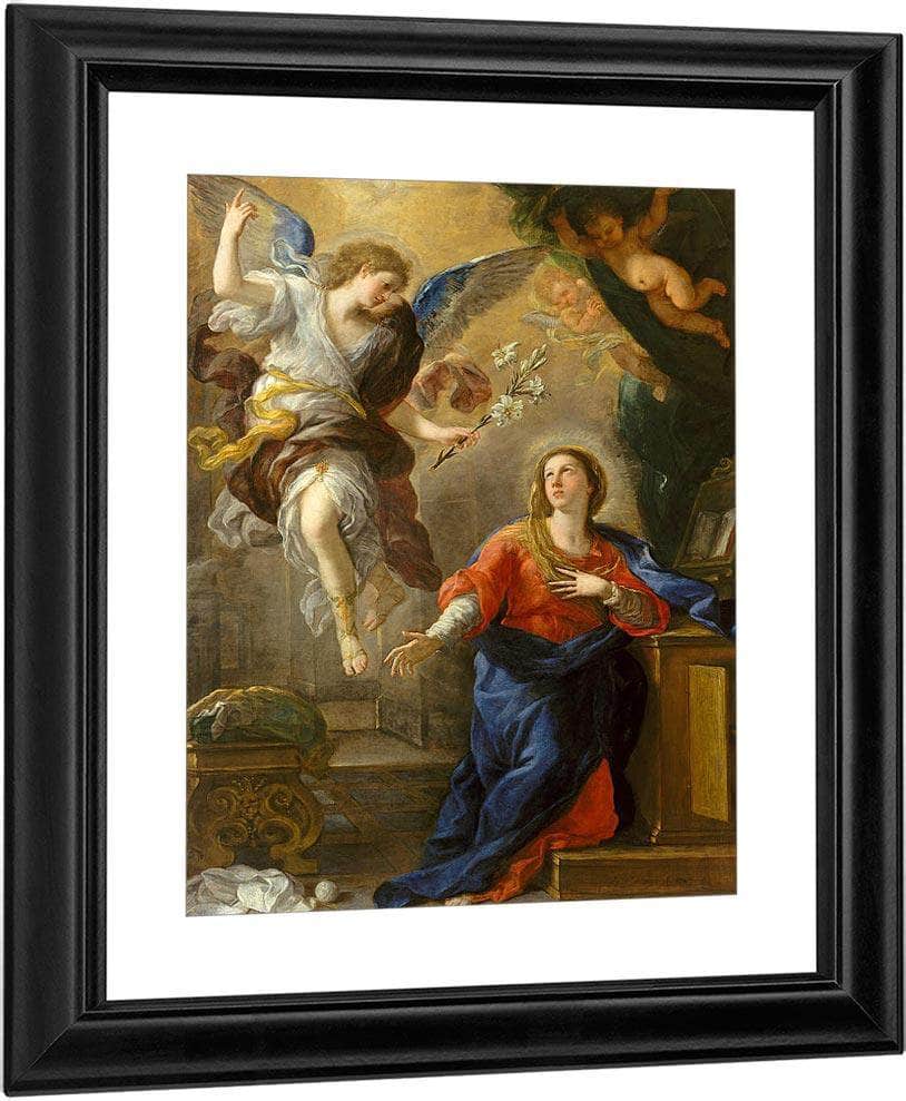The Annunciation By Luca Giordano Fine Art Print