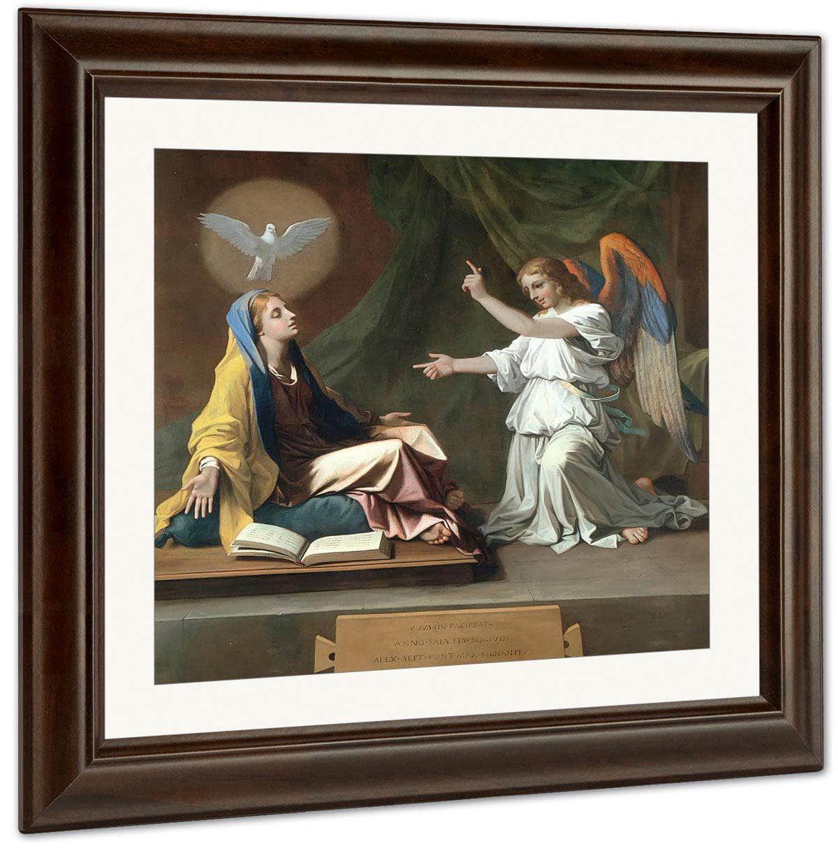 The Annunciation By Nicholas Poussin Fine Art Print