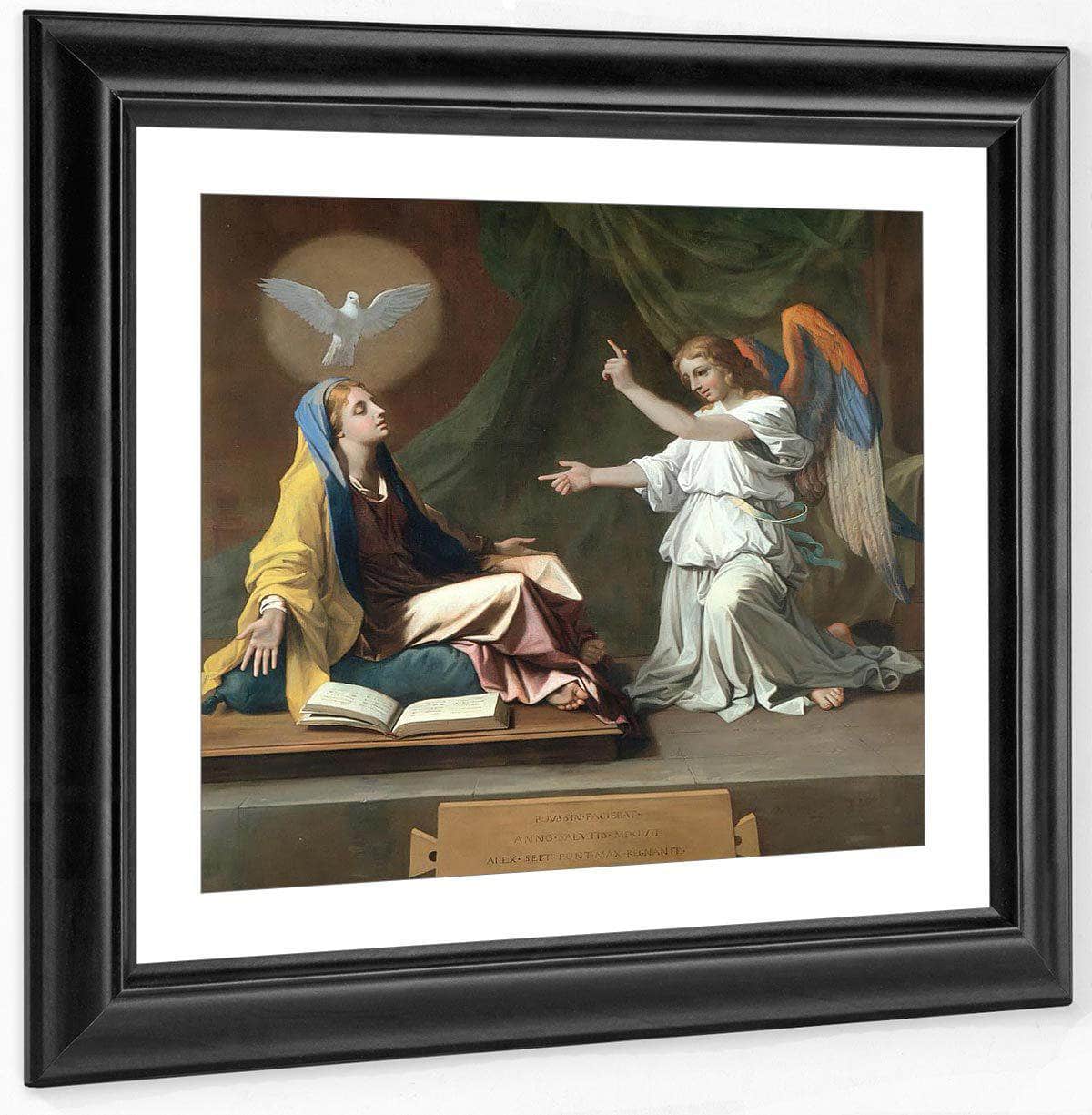 The Annunciation By Nicholas Poussin Fine Art Print