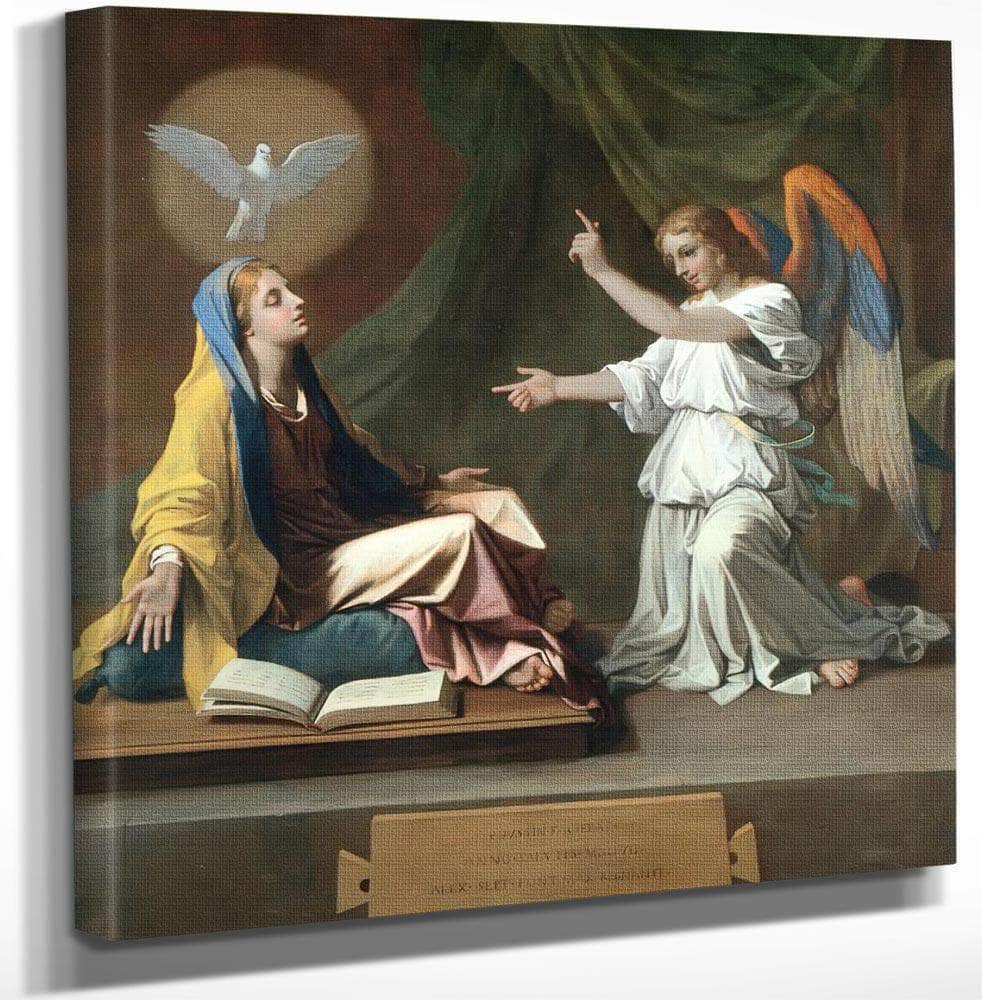 The Annunciation By Nicholas Poussin Fine Art Print