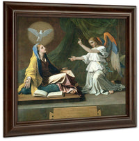 The Annunciation By Nicolas Poussin Fine Art Print