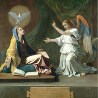 The Annunciation By Nicolas Poussin Fine Art Print