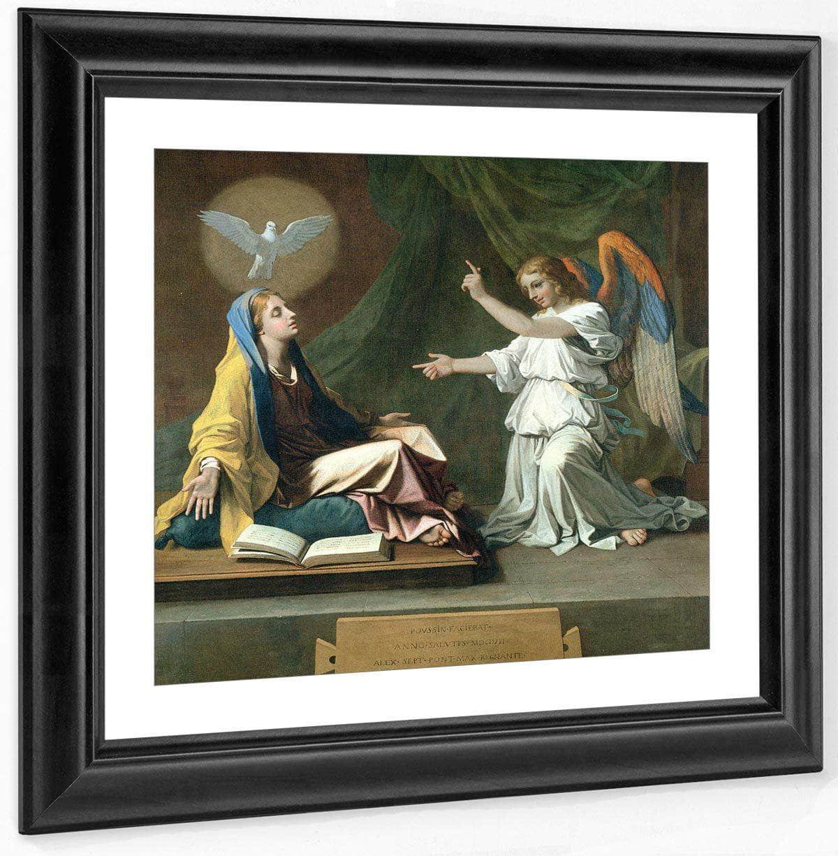 The Annunciation By Nicolas Poussin Fine Art Print