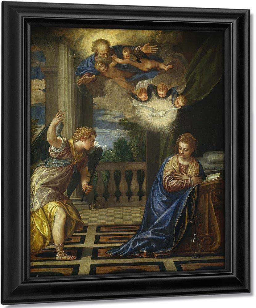 The Annunciation By Paolo Veronese Fine Art Print