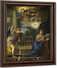 The Annunciation By Paolo Veronese Fine Art Print