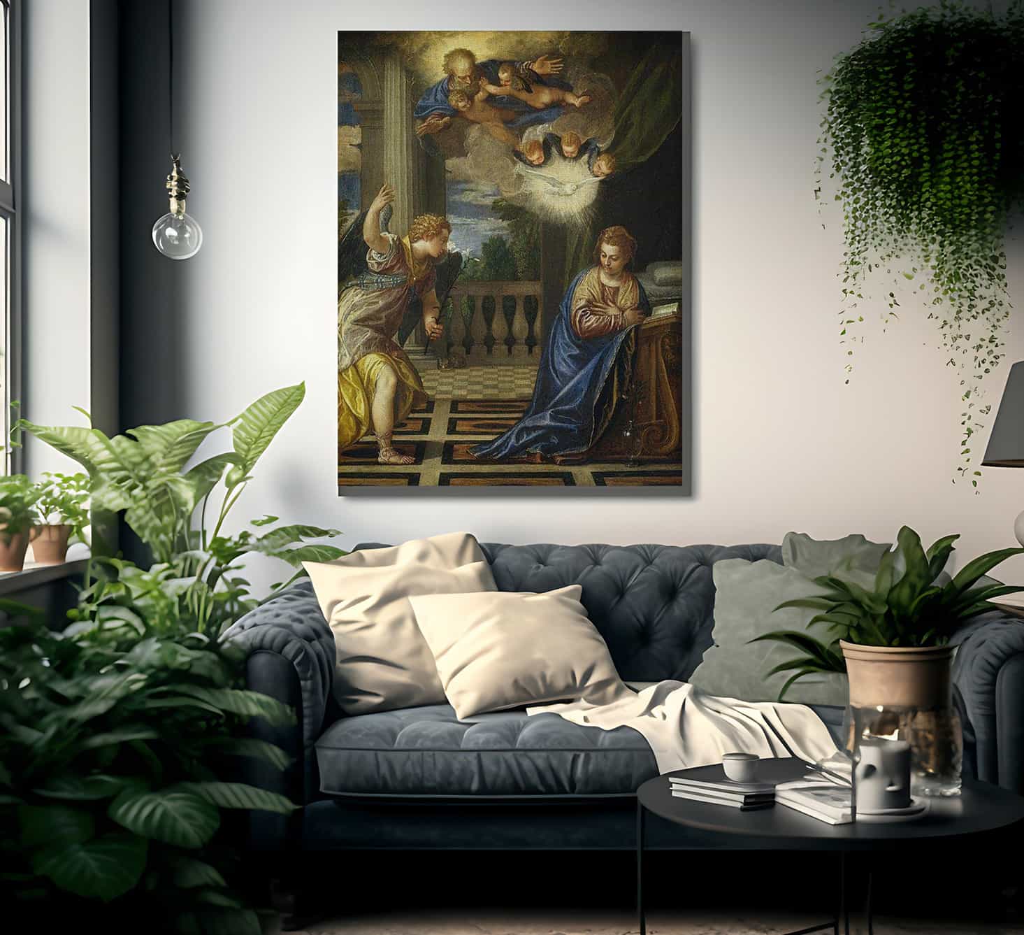 The Annunciation By Paolo Veronese Fine Art Print