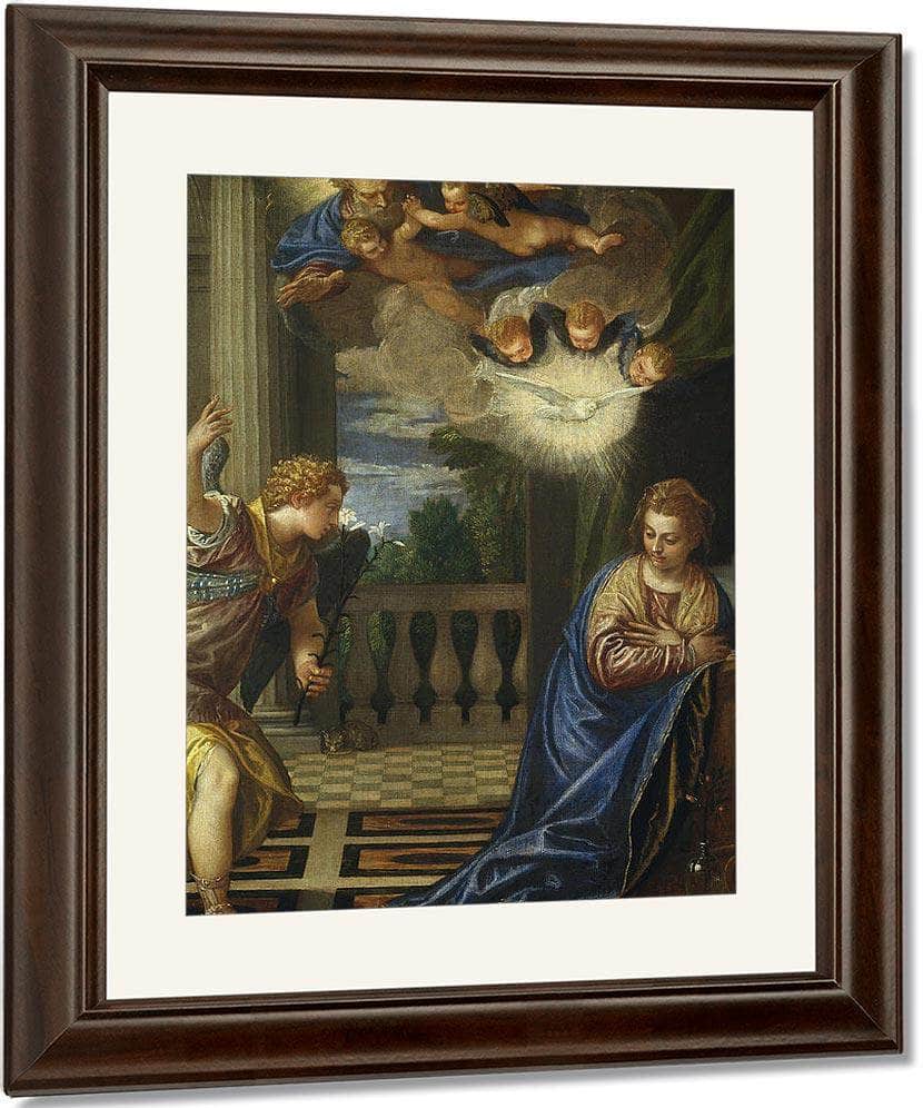 The Annunciation By Paolo Veronese Fine Art Print