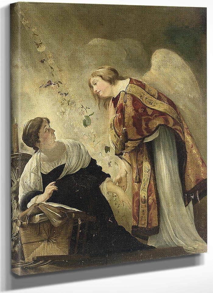 The Annunciation By Paulus Bor Fine Art Print