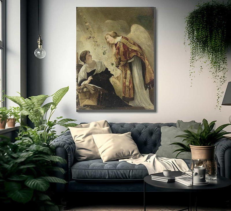 The Annunciation By Paulus Bor Fine Art Print