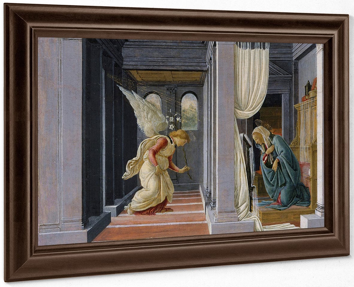 The Annunciation By Sandro Botticelli Fine Art Print
