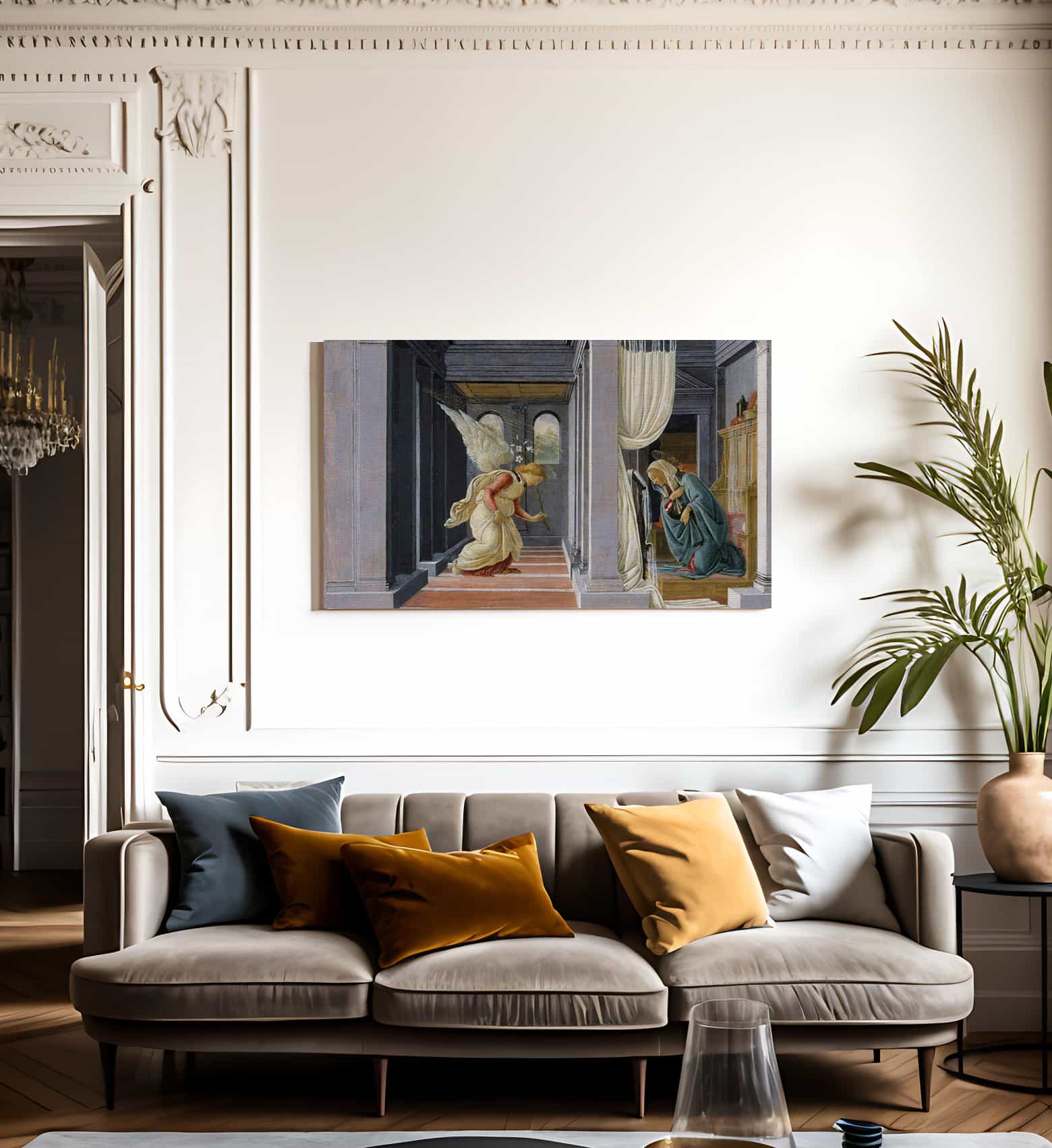 The Annunciation By Sandro Botticelli Fine Art Print