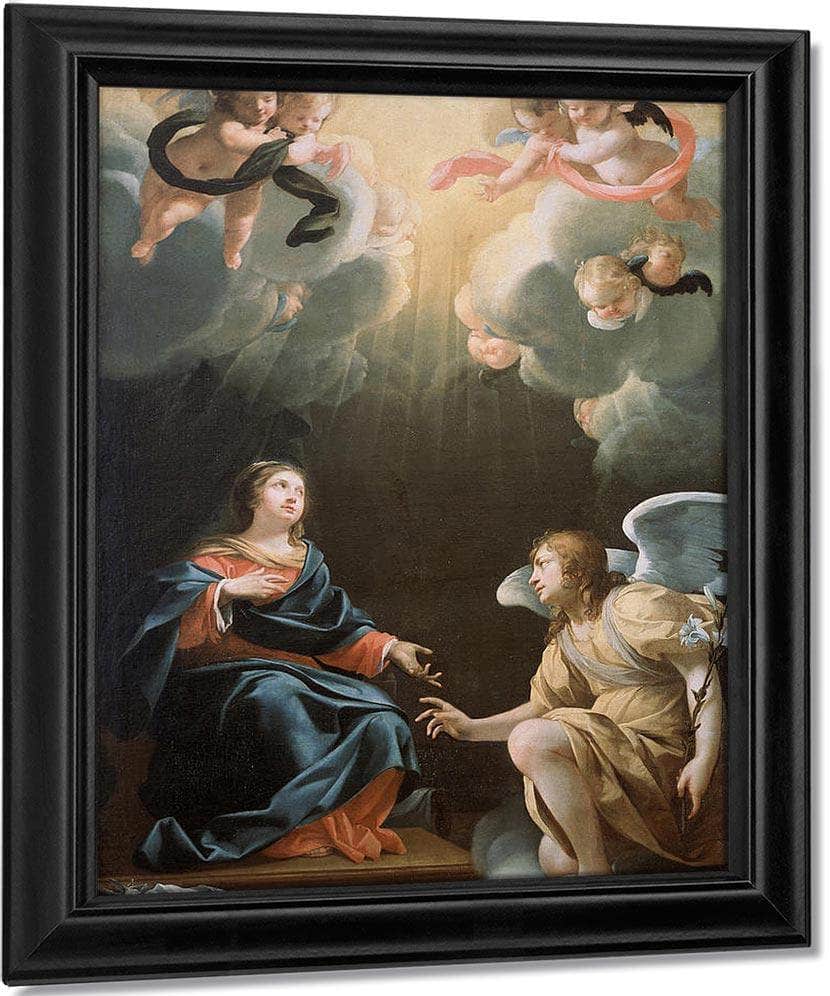 The Annunciation By Simon Vouet Fine Art Print