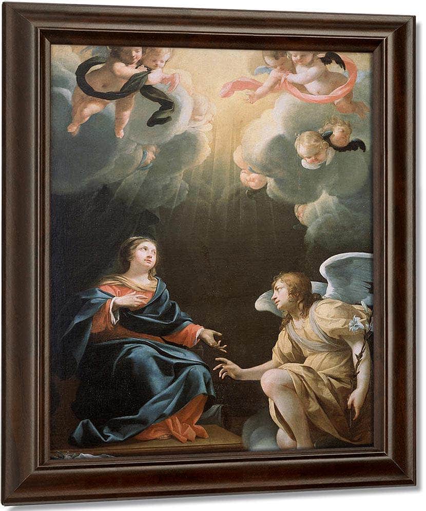 The Annunciation By Simon Vouet Fine Art Print