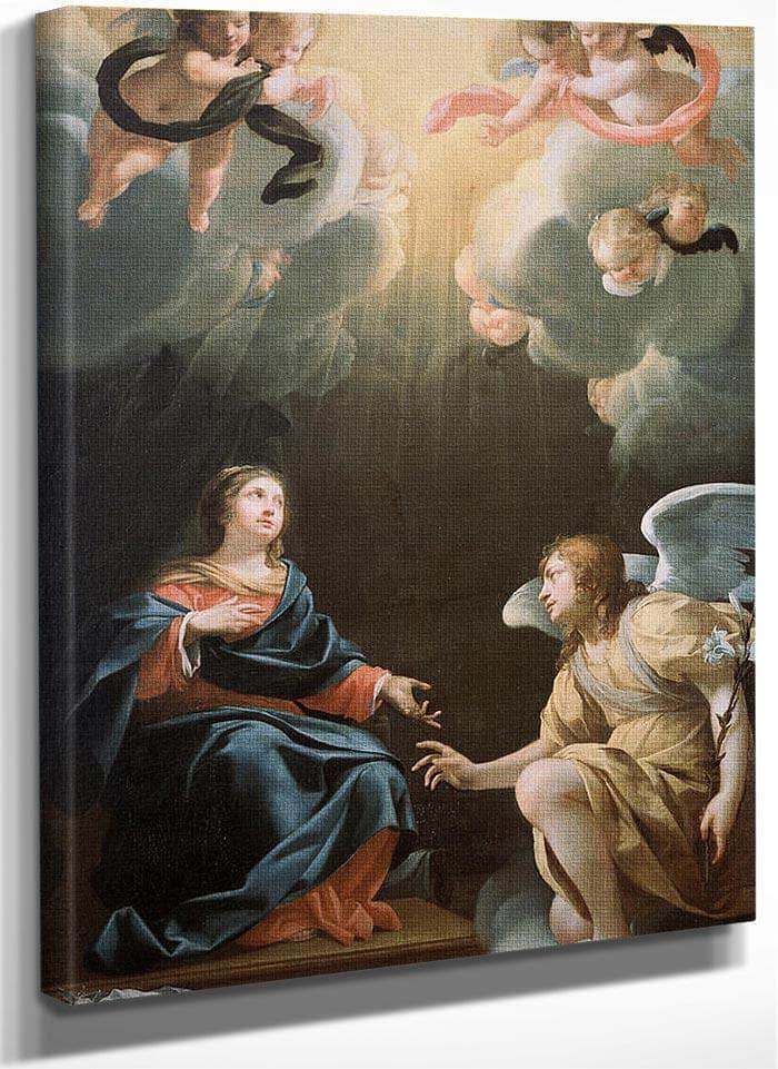 The Annunciation By Simon Vouet Fine Art Print