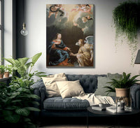 The Annunciation By Simon Vouet Fine Art Print
