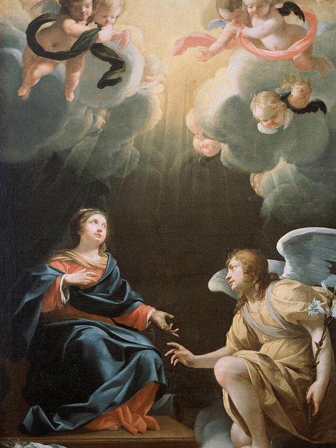 The Annunciation By Simon Vouet Fine Art Print