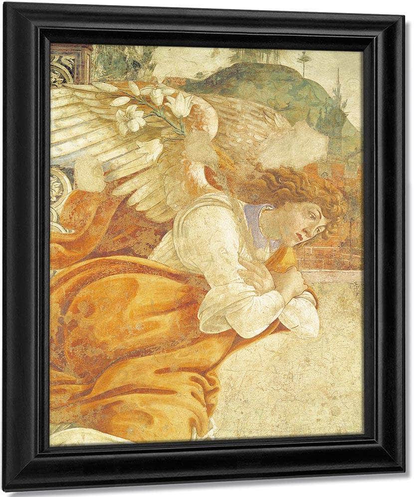 The Annunciation Detail Of The Archangel Gabriel From San Martino Della Scala By Sandro Botticelli Fine Art Print