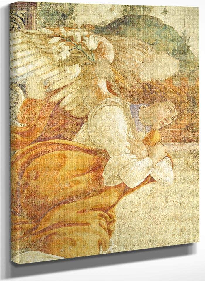 The Annunciation Detail Of The Archangel Gabriel From San Martino Della Scala By Sandro Botticelli Fine Art Print