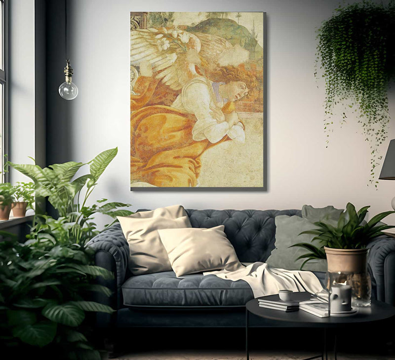 The Annunciation Detail Of The Archangel Gabriel From San Martino Della Scala By Sandro Botticelli Fine Art Print