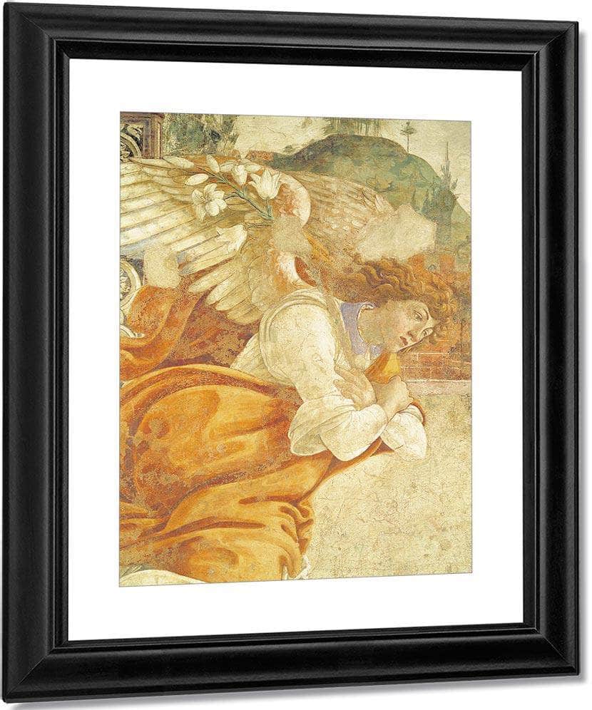 The Annunciation Detail Of The Archangel Gabriel From San Martino Della Scala By Sandro Botticelli Fine Art Print
