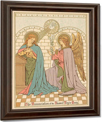 The Annunciation Of The Blessed Virgin Mary By English School Fine Art Print